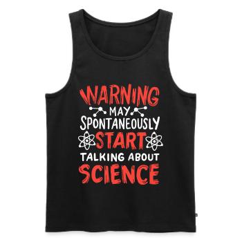 Wissenschaft Physikerin Chemikerin - Männer Premium Bio Tank Top - Schwarz - Vorne - AI Model Male 178 light (178cm)