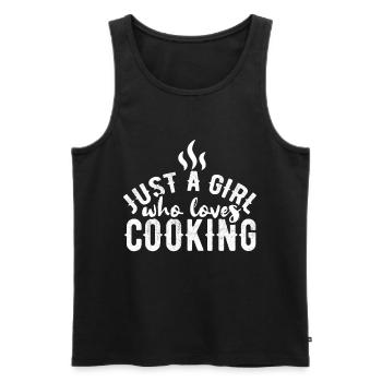 Cooking cook - Men's Premium Organic Tank Top - black - Front - Michal (187cm)