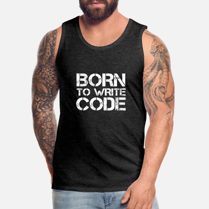 Programmierer Informatiker Nerd Admin PC Coder IT Männer Premium Bio Tank Top