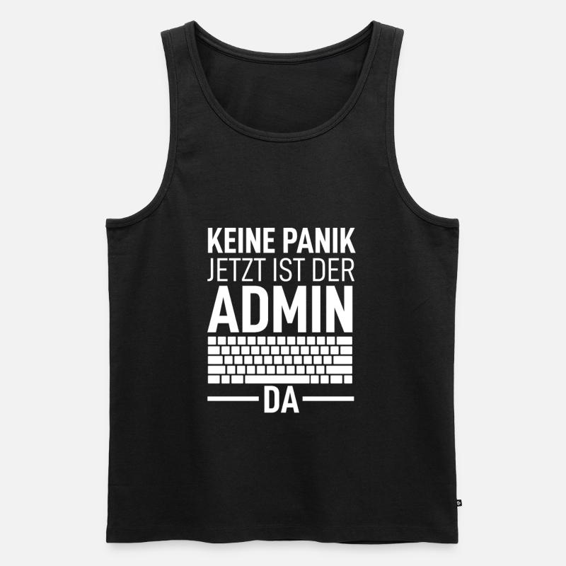 Programmierer Informatiker Nerd Admin PC Coder IT - Männer Premium Bio Tank Top - Schwarz