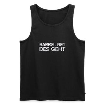 Frankfurt FFM Hessischer Dialekt Hessen Geschenk - Männer Premium Bio Tank Top - Schwarz - Vorne - AI Model Male 178 light (178cm)