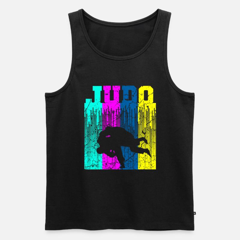 Judo - Männer Premium Bio Tank Top - Schwarz