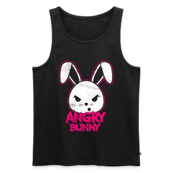 Bunny Bad Rabbit Horror Halloween Easter - Men's Premium Organic Tank Top - black - Front - AI Model Male 178 light (178cm)