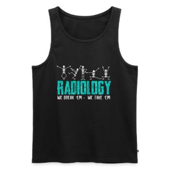 Radiologist radiology technician x-ray medicine - Men's Premium Organic Tank Top - black - Front - AI Model Male 178 light (178cm)