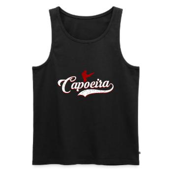 Capoeira Atlethical Brésil Art Martial - Débardeur bio Premium Homme - noir - Devant - AI Model Male 178 light (178cm)