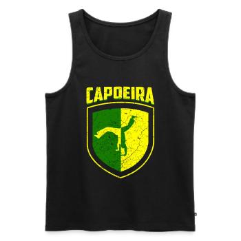 Capoeira - Débardeur bio Premium Homme - noir - Devant - Michal (187cm)