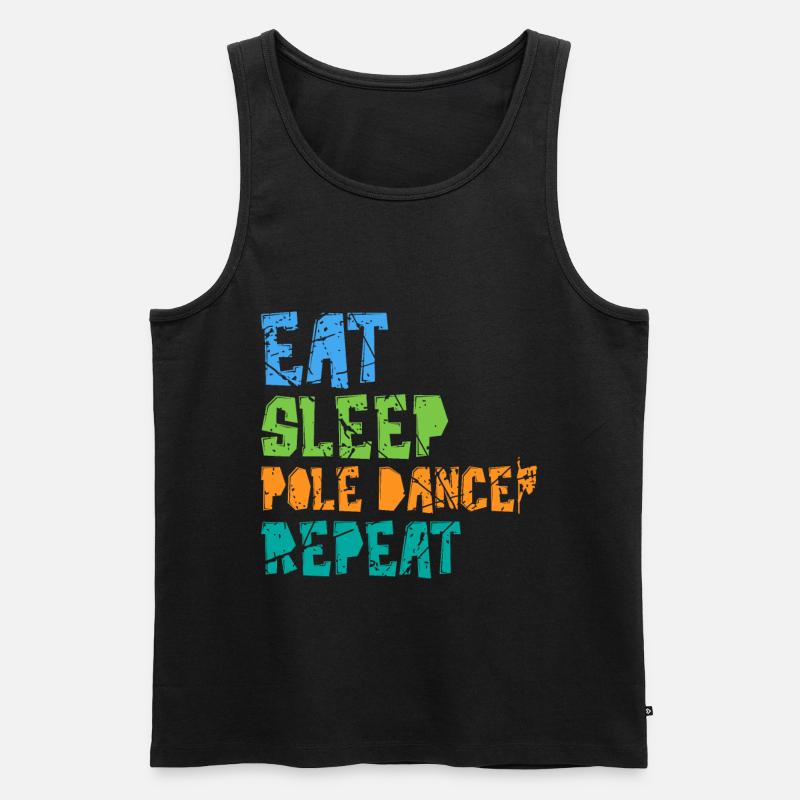 Pole Dance - Männer Premium Bio Tank Top - Schwarz