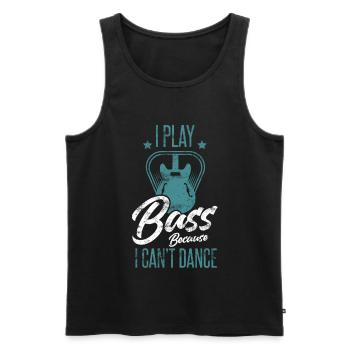 Bass Spieler Vintage - Männer Premium Bio Tank Top - Schwarz - Vorne - Michal (187cm)