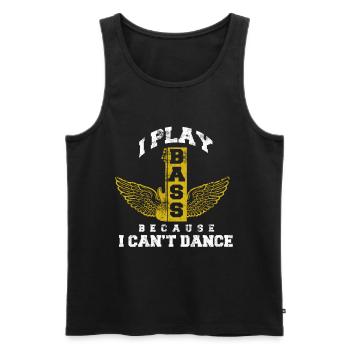 Bass Guitarist Bass Player - Men's Premium Organic Tank Top - black - Front - Michal (187cm)