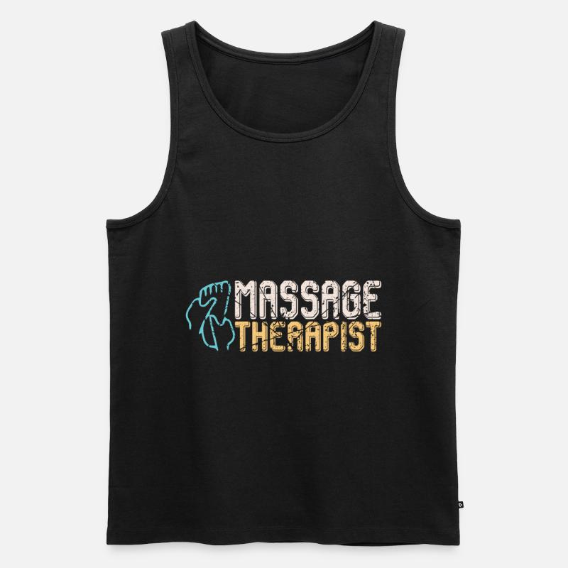 Massagetherapeut Füsse - Männer Premium Bio Tank Top - Schwarz