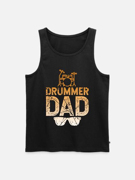 Drummer Dad Drummer - Men's Premium Organic Tank Top - black