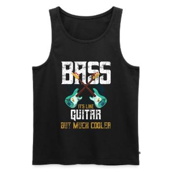 Bass Guitarist Bass Player - Men's Premium Organic Tank Top - black - Front - Michal (187cm)