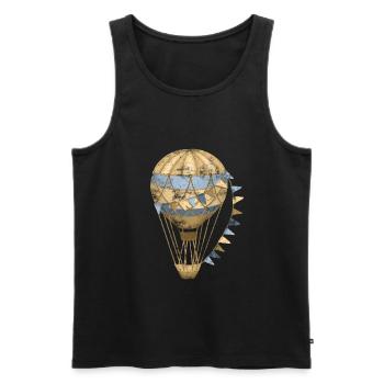 Montgolfière montgolfière - Débardeur bio Premium Homme - noir - Devant - Michal (187cm)