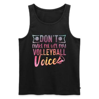 Volleyballspieler Trainer Volleyball Geschenk - Männer Premium Bio Tank Top - Schwarz - Vorne - Michal (187cm)