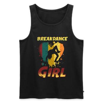 Tanz Tanzen Breakdance Mädchen - Männer Premium Bio Tank Top - Schwarz - Vorne - AI Model Male 178 light (178cm)