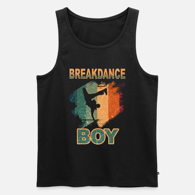 Breakdance Junge Tänzer Breakdancing - Männer Premium Bio Tank Top - Schwarz