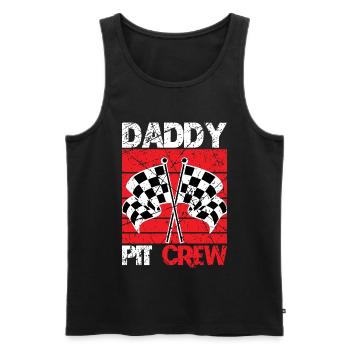 Motorsport father racing driver Dad - Men's Premium Organic Tank Top - black - Front - Michal (187cm)