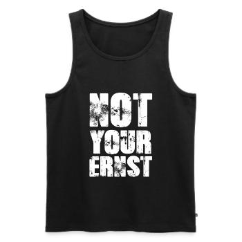 Lustig - Männer Premium Bio Tank Top - Schwarz - Vorne - AI Model Male 178 light (178cm)
