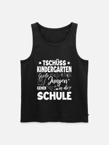 Schulanfang - Männer Premium Bio Tank Top - Schwarz