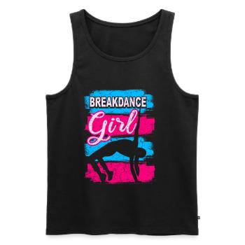 Tanz Tanzen Breakdance Mädchen - Men's Premium Organic Tank Top - black - Front - AI Model Male 178 light (178cm)