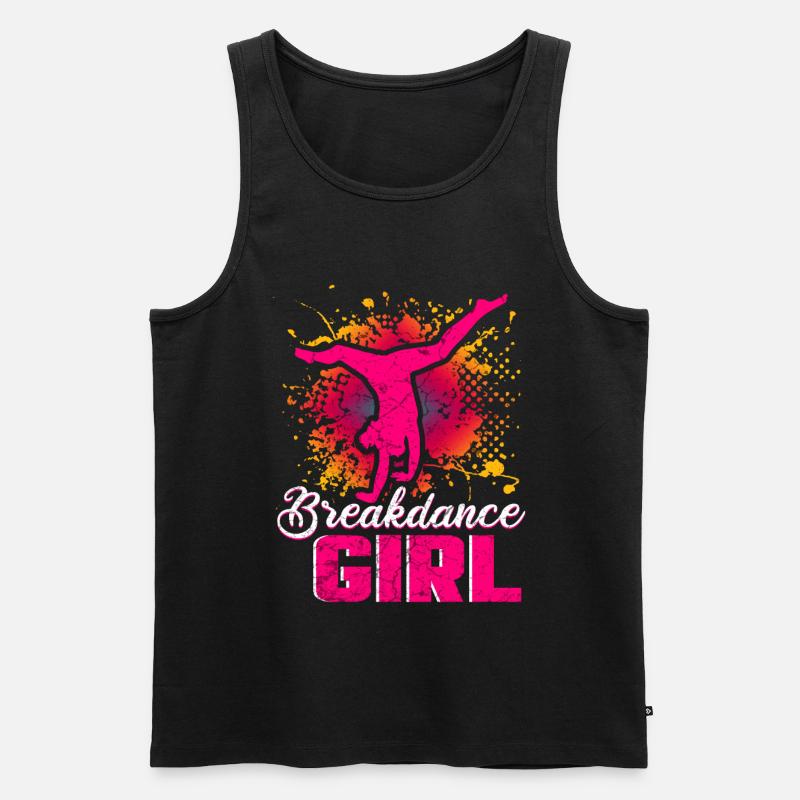 Tanz Tanzen Breakdance Mädchen - Männer Premium Bio Tank Top - Schwarz
