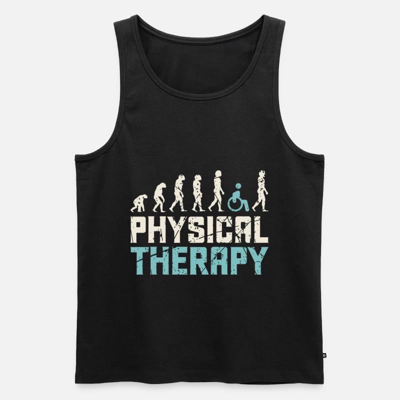 Physiotherapeut Beruf - Männer Premium Bio Tank Top - Schwarz