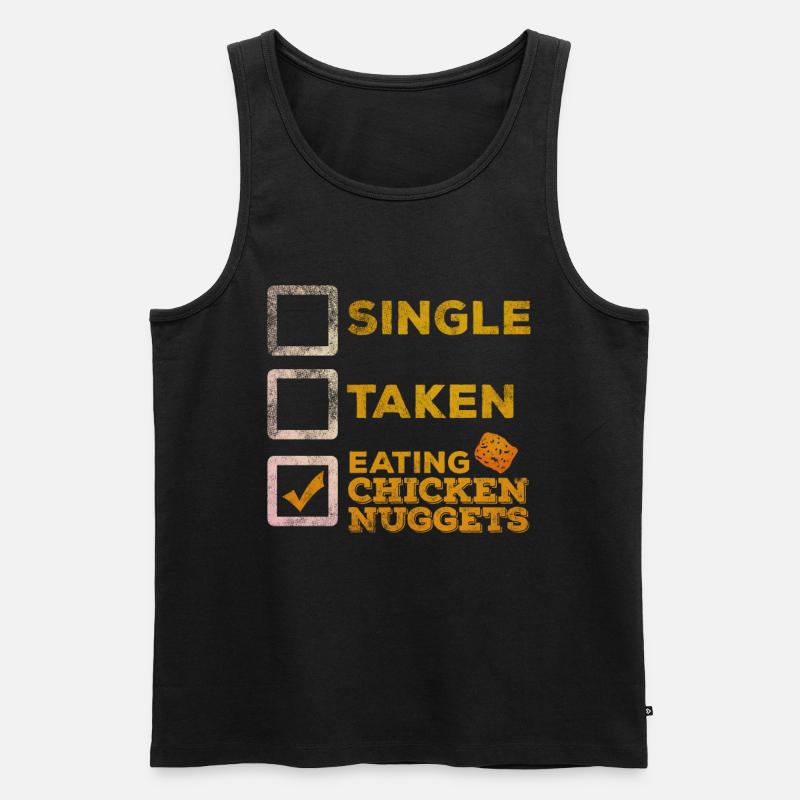 Chicken Nugget Kostüm - Männer Premium Bio Tank Top - Schwarz