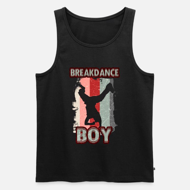 Breakdance Junge Tänzer Breakdancing - Männer Premium Bio Tank Top - Schwarz