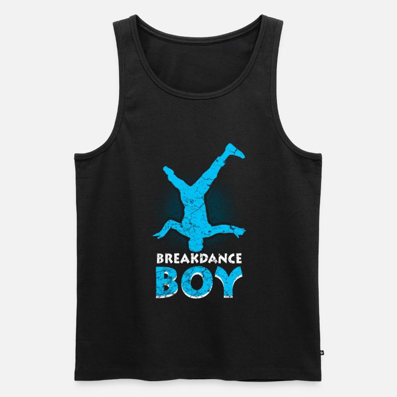 Breakdance Junge Tänzer Breakdancing - Männer Premium Bio Tank Top - Schwarz
