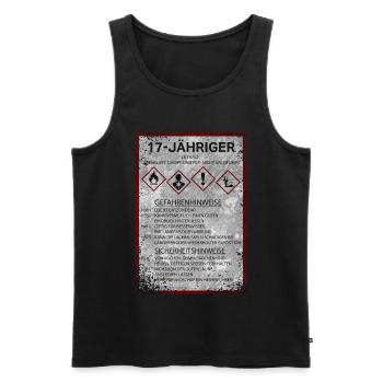 17 Geburtstag 2004 Junge Geschenk Lustige Sprüche - Männer Premium Bio Tank Top - Schwarz - Vorne - Michal (187cm)