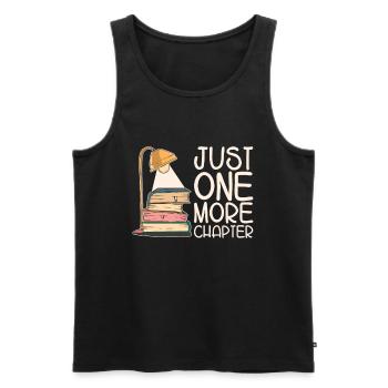 Only one chapter left for book lovers - Men's Premium Organic Tank Top - black - Front - Michal (187cm)