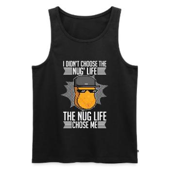 Nug Life a choisi Mich Nugget Lover Nugget Nuggets de poulet - Débardeur bio Premium Homme - noir - Devant - Michal (187cm)