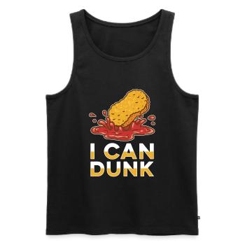 I Can Nugget Lover Chicken Nuggets Fast Food - Débardeur bio Premium Homme - noir - Devant - AI Model Male 178 light (178cm)