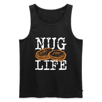 Nug Life Nugget Lover Chicken Nuggets Fast Food - Männer Premium Bio Tank Top - Schwarz - Vorne - Michal (187cm)