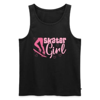Skater girls pour skateboarders - Débardeur bio Premium Homme - noir - Devant - Michal (187cm)