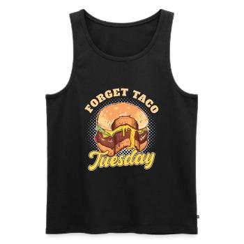 Vergessen Sie Die Taco-dienstags Für - Männer Premium Bio Tank Top - Schwarz - Vorne - Michal (187cm)