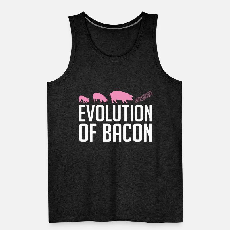 Evolution Von Bacon Breakfast Bacon Lover Meat Männer Premium Bio Tank Top