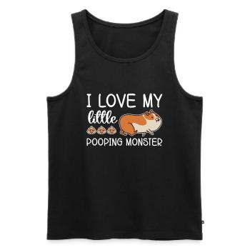 Ich Liebe Meine Kleinen Kackenden - Männer Premium Bio Tank Top - Schwarz - Vorne - AI Model Male 178 light (178cm)