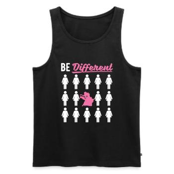 Be Different For Belly Dancer - Men's Premium Organic Tank Top - black - Front - AI Model Male 178 light (178cm)
