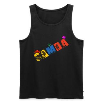 Samba Latin Dance Dancing Dancer Dancer Gift - Men's Premium Organic Tank Top - black - Front - AI Model Male 178 light (178cm)