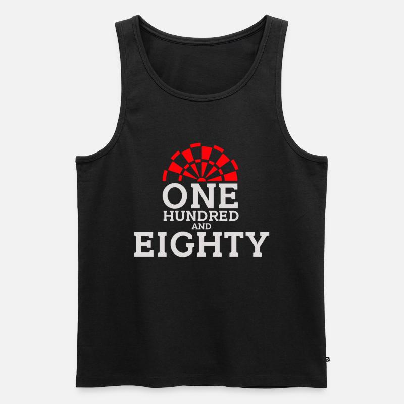 One Hundred and Eighty - Männer Premium Bio Tank Top - Schwarz