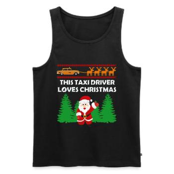 Taxi driver taxi driver Christmas gift - Men's Premium Organic Tank Top - black - Front - Michal (187cm)