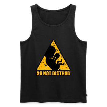 do not disturebed - Männer Premium Bio Tank Top - Schwarz - Vorne - AI Model Male 178 light (178cm)
