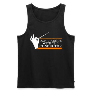 Dirigent Maestro Orchester Chor Leiten Geschenk - Männer Premium Bio Tank Top - Schwarz - Vorne - AI Model Male 178 light (178cm)