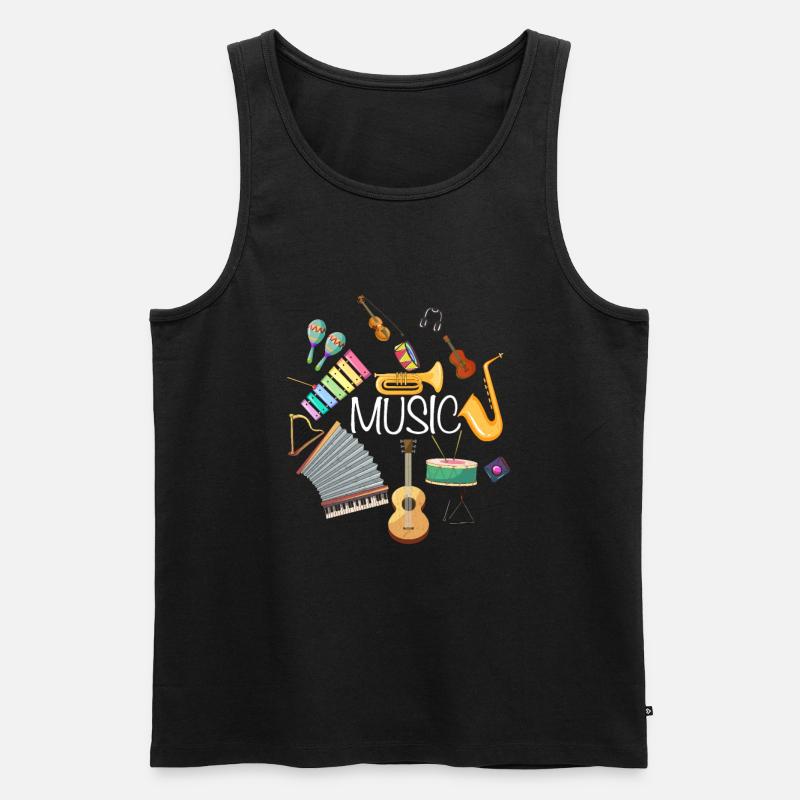 Musical instruments - Men's Premium Organic Tank Top - black