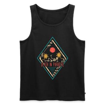Death in Paradise - Männer Premium Bio Tank Top - Schwarz - Vorne - AI Model Male 178 light (178cm)
