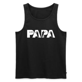 Dart Dad Shirt, Dart Husband Cadeaux pour hommes - Débardeur bio Premium Homme - noir - Devant - Michal (187cm)