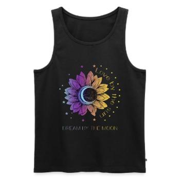 Boho Bohemian Cadeau spirituel - Débardeur bio Premium Homme - noir - Devant - AI Model Male 178 light (178cm)