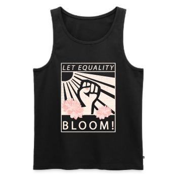 Equality Equality Feminist - Men's Premium Organic Tank Top - black - Front - AI Model Male 178 light (178cm)