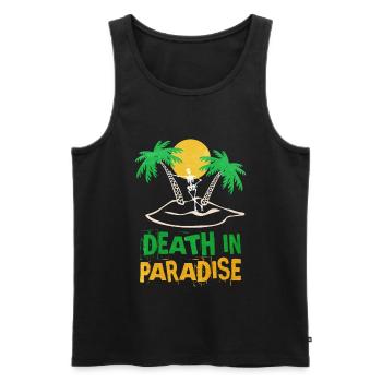 Death in Paradise motiv - geschenkidee - Männer Premium Bio Tank Top - Schwarz - Vorne - Michal (187cm)